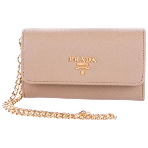 prada leather nude clutch|Prada clutch bag.